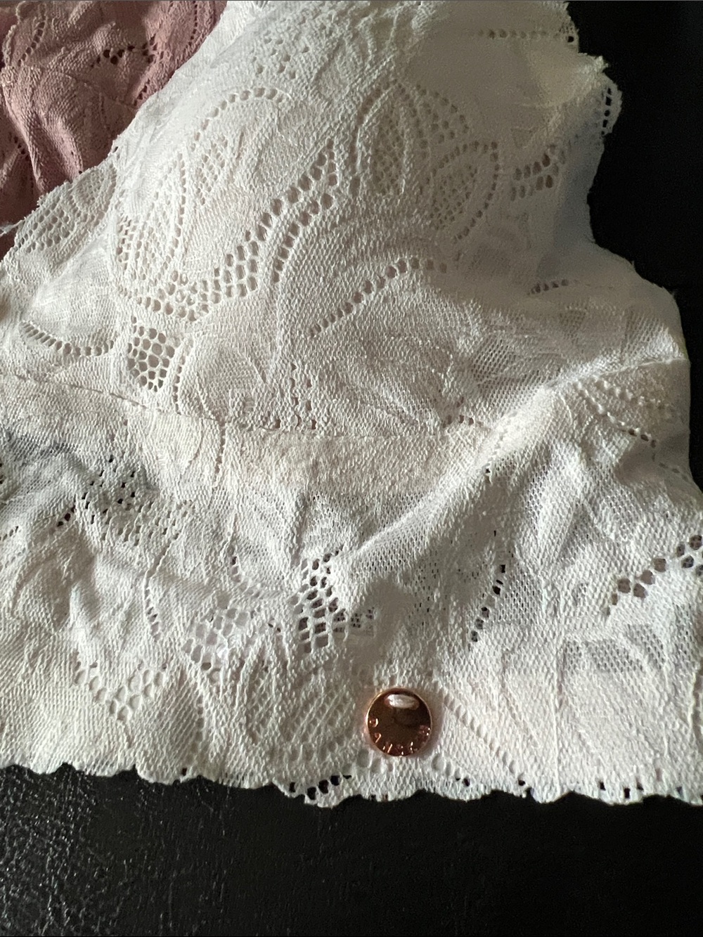 Danskin Lace Bralette Set - Pink, nude and ivory - Picture 6 of 6